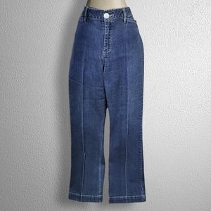 Vintage 90s Bill Blass Pastel Embroidered High Rise Jeans